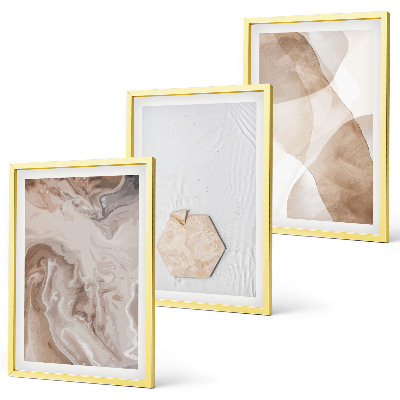 Conjunto de quadros para sala de estar Abstração da natureza pelo designer