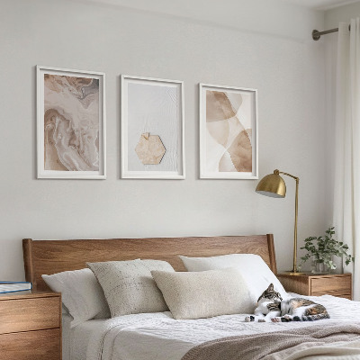 Conjunto de quadros para sala de estar Abstração da natureza pelo designer