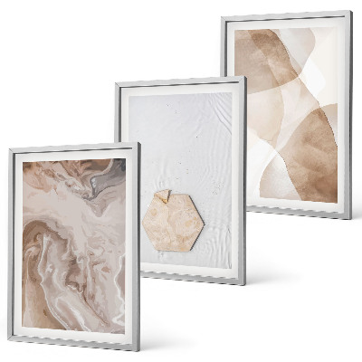Conjunto de quadros para sala de estar Abstração da natureza pelo designer
