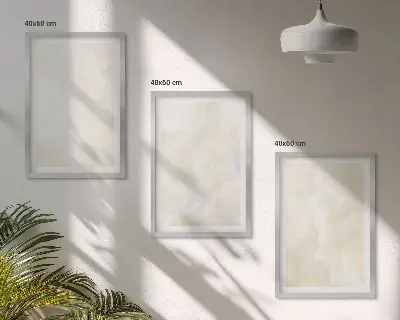 Composição de quadros moderna com design de pintura com textura brilhante