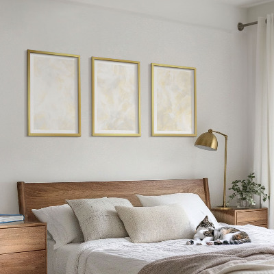 Composição de quadros moderna design de pintura com textura brilhante