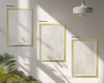 Composição de quadros moderna com design de pintura com textura brilhante