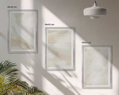 Conjunto de quadros para sala de estar minimalismo na textura da tinta