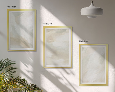 Conjunto de quadros para sala de estar minimalismo na textura da tinta