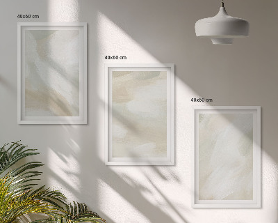 Conjunto de quadros para sala de estar minimalismo na textura da tinta