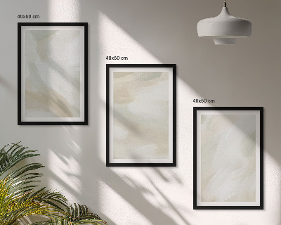 Conjunto de quadros para sala de estar minimalismo na textura da tinta