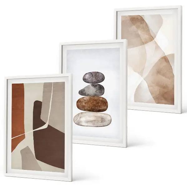 Conjunto de quadros abstratos estilo moderno para decoração