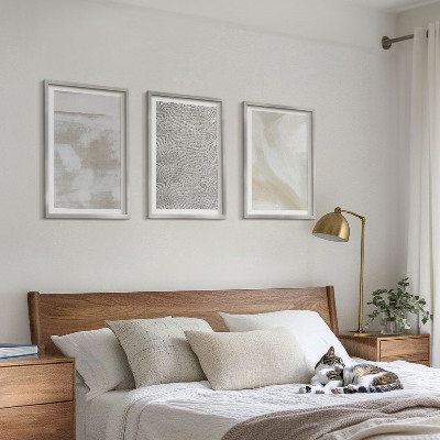 Conjunto de 3 quadros com moldura Design moderno abstrato
