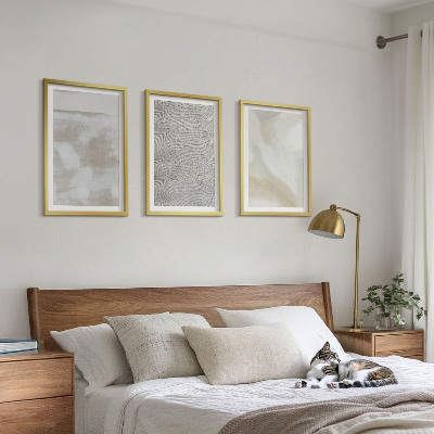 Conjunto de 3 quadros com moldura Design moderno abstrato