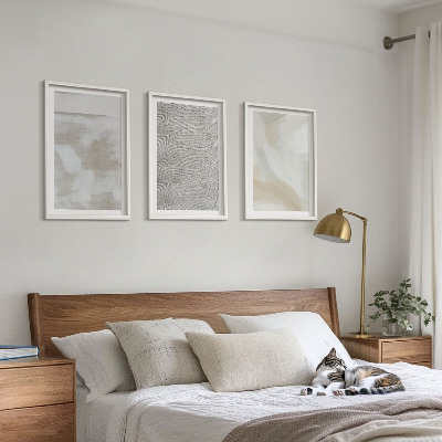 Conjunto de 3 quadros com moldura Design moderno abstrato