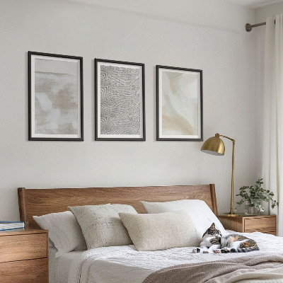 Conjunto de 3 quadros com moldura Design moderno abstrato