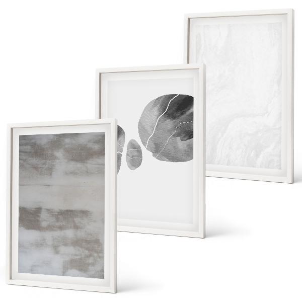 Conjunto de quadros para sala de estar Estruturas modernas abstratas