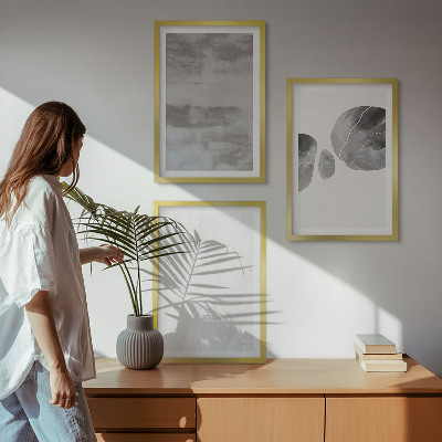 Conjunto de quadros para sala de estar Estruturas modernas abstratas