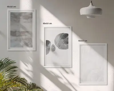 Conjunto de quadros para sala de estar com estruturas modernas abstratas