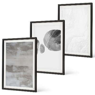 Conjunto de quadros para sala de estar Estruturas modernas abstratas
