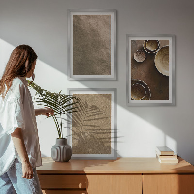 Composição de quadros moderna Estruturas minimalistas de pedra