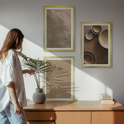 Composição de quadros moderna Estruturas minimalistas de pedra