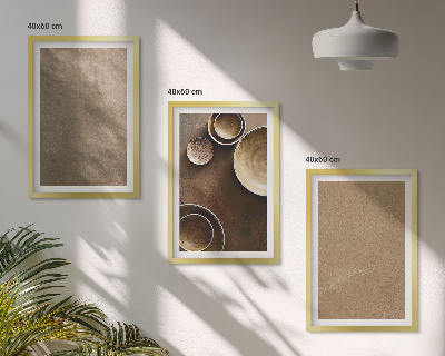Composição de quadros moderna Estruturas minimalistas de pedra
