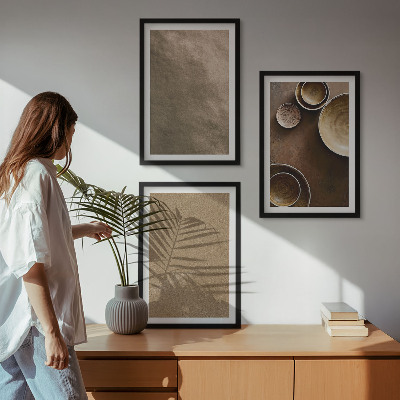 Composição de quadros moderna Estruturas minimalistas de pedra