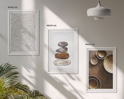 Conjunto de quadros para sala de estar Texturas na arte moderna