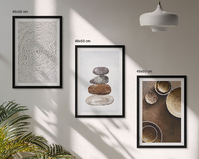 Conjunto de quadros para sala de estar Texturas na arte moderna