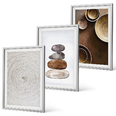 Conjunto de quadros para sala de estar Texturas na arte moderna