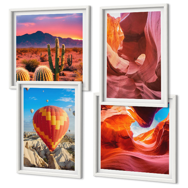 Composição de quadros Paisagens de desfiladeiros desérticos