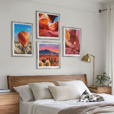 Composição de quadros Paisagens de desfiladeiros desérticos
