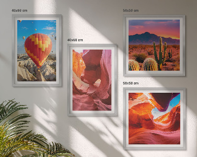 Composição de quadros Paisagens de desfiladeiros desérticos