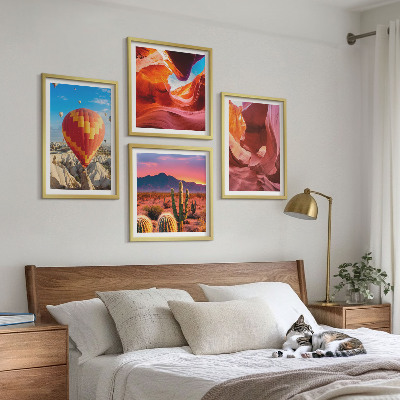 Composição de quadros Paisagens de desfiladeiros desérticos