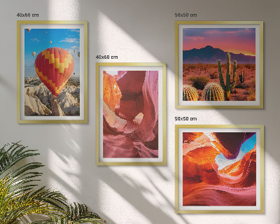 Composição de quadros Paisagens de desfiladeiros desérticos