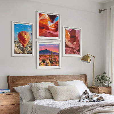 Composição de quadros Paisagens de desfiladeiros desérticos