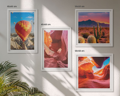 Composição de quadros Paisagens de desfiladeiros desérticos