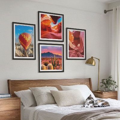 Composição de quadros Paisagens de desfiladeiros desérticos