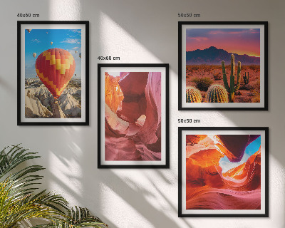 Composição de quadros Paisagens de desfiladeiros desérticos