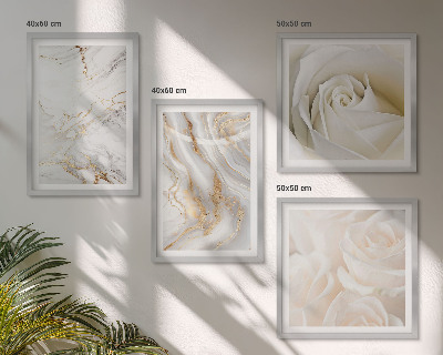 Composição de quadros Padrões de mármore elegantes