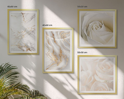 Composição de quadros Padrões de mármore elegantes