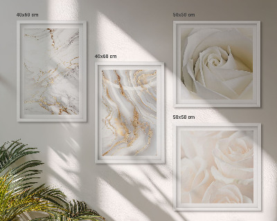 Composição de quadros Padrões de mármore elegantes