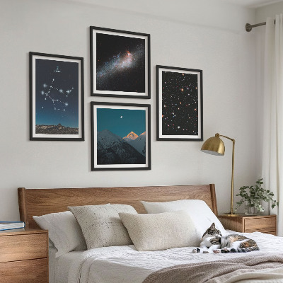 Composição de quadros Estrelas da galáxia de Gêmeos