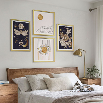 Composição de quadros Motivos da natureza com a lua