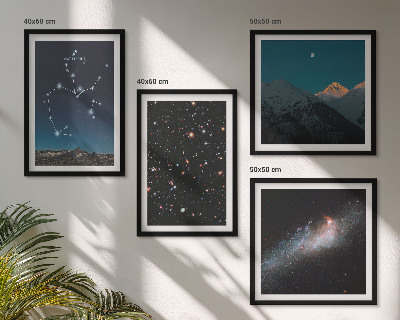 Composição de quadros Galáxias, constelações, espaço, Sagitário
