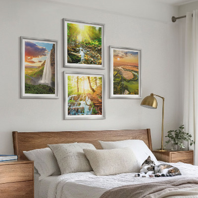 Composição de quadros Cachoeira da Montanha Laranja