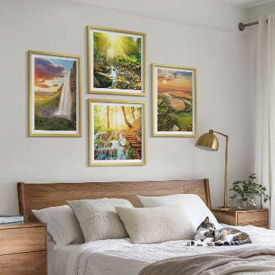 Composição de quadros Cachoeira da Montanha Laranja