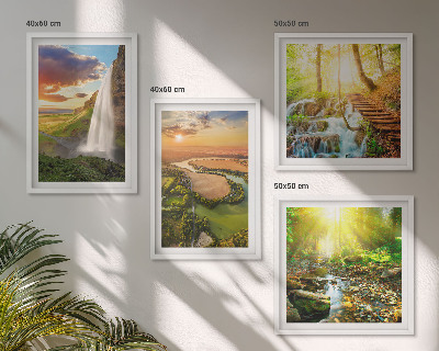 Composição de quadros Cachoeira da Montanha Laranja