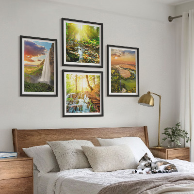 Composição de quadros Cachoeira da Montanha Laranja