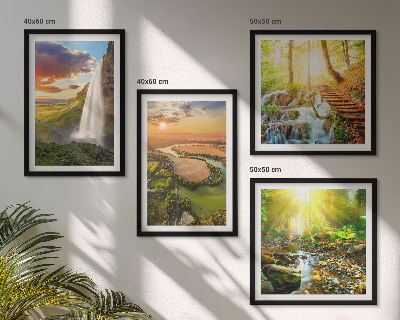 Composição de quadros Cachoeira da Montanha Laranja