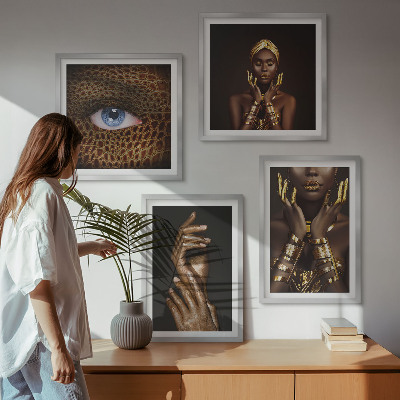 Composição de quadros Retratos artísticos de mulheres