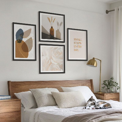 Composição de quadros Detalhes em formas abstratas