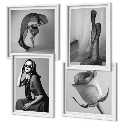 Composição de quadros Retratos elegantes de mulheres sofisticadas