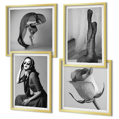 Composição de quadros Retratos elegantes de mulheres sofisticadas